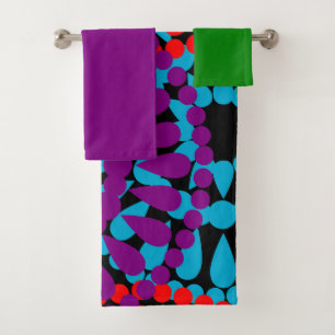 Large Circles  Bath Towel Set