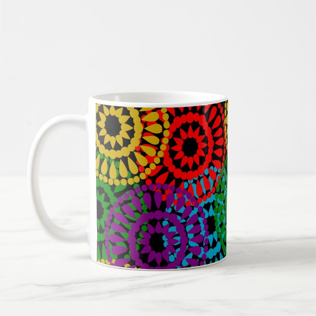 Large Circles  Coffee Mug (Left)
