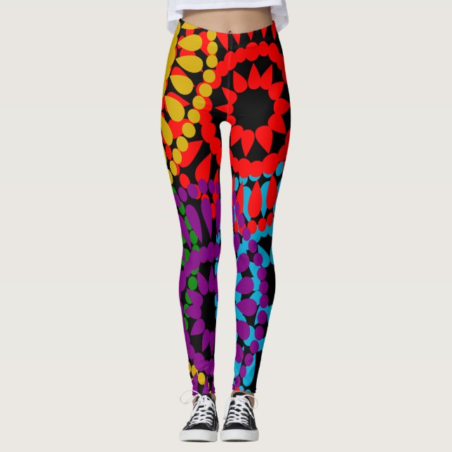 Large Circles  Leggings (Front)