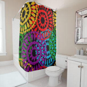 Large Circles  Shower Curtain