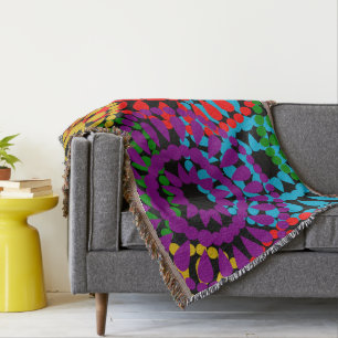 Large Circles  Throw Blanket