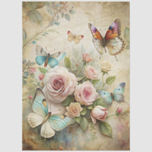 Large Classic French Cottagecore Decoupage Tissue Paper