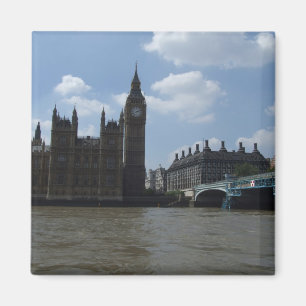 Large Clock Of Oxford University Of London In Lond Magnet