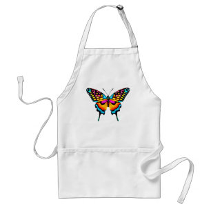 Large Colourful Swallowtail Butterfly Standard Apron