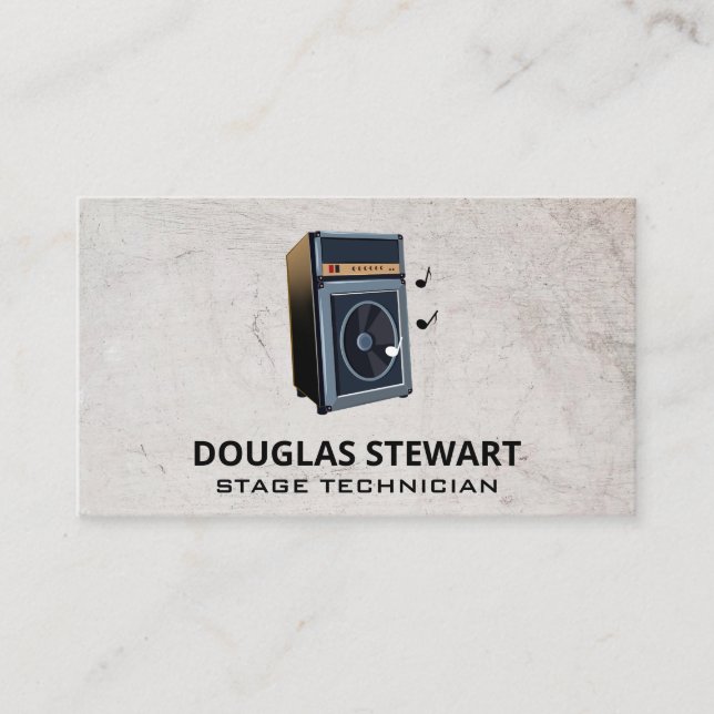 Large Concert Speakers Business Card (Front)