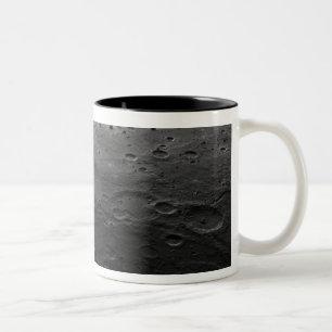 Large craters on the planet Mercury Two-Tone Coffee Mug