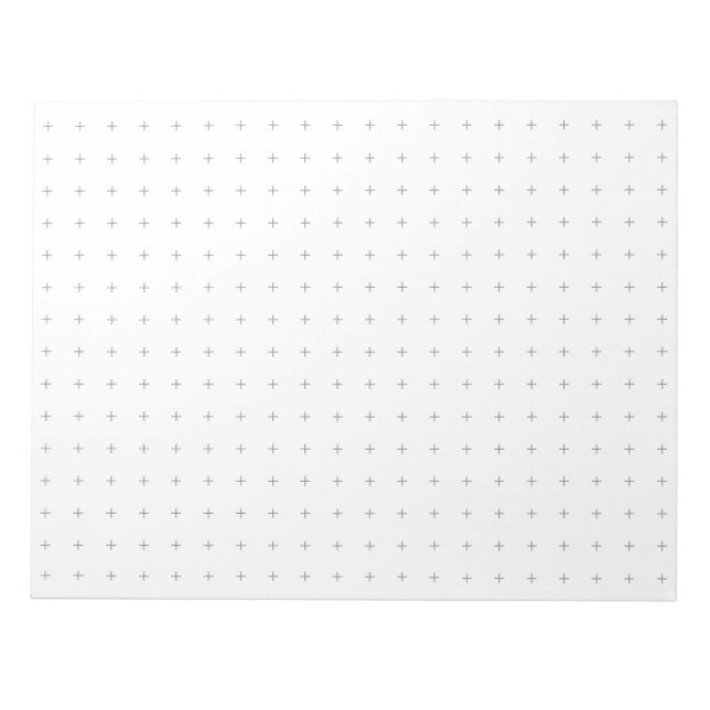 Large Cross Graph Paper Note Pad (Front)