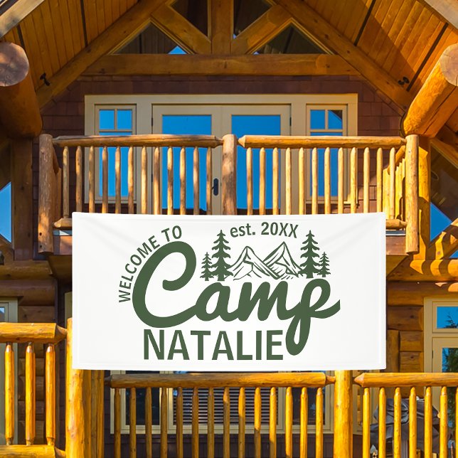 Large Custom Camp Bachelorette Party Cool Welcome Banner (Creator Uploaded)