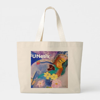 Large Custom Cotton Tote Bag with Logo No Minimum