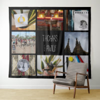 Large Custom Family Photos Name Instagram Collage