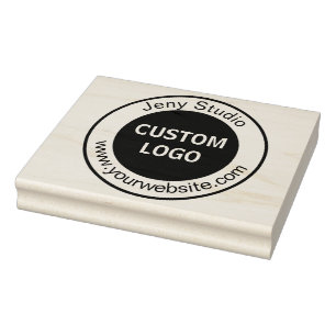 Large Custom Logo Rubber Stamp, For Carrier Bags Stamp