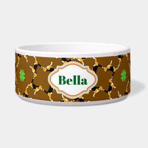 Large Custom Pet Bowl – Beagle Dog Edition
