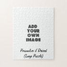 Large Custom Puzzle with Photo or Art and Name