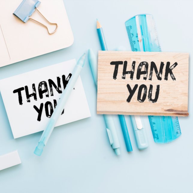 Large Distressed Thank You Rubber Stamp (Creator Uploaded)