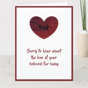 Large Dog Sympathy card by dalDesignNZ