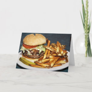 large double half pound burger fries and cola card