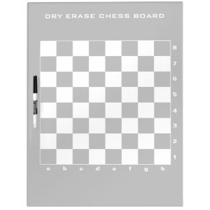 Large dry erase chess board for practice