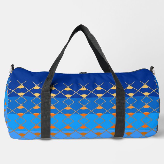 Large Duffel Bag - Diamond Gradient Edge  (Front)