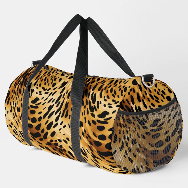 Large Duffel Bag Leopard Print (Right Corner)