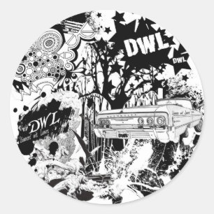Large DWL Classic Round Sticker