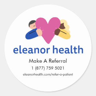 Large Eleanor Health Referral Sticker (3 in)