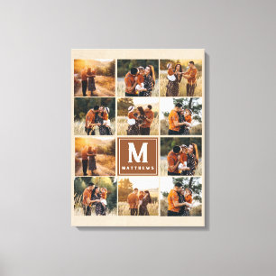 Large Family Collage Photo Canvas
