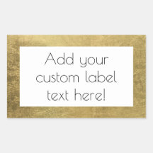 Large Faux Gold Leaf Custom Craft Favour Wedding