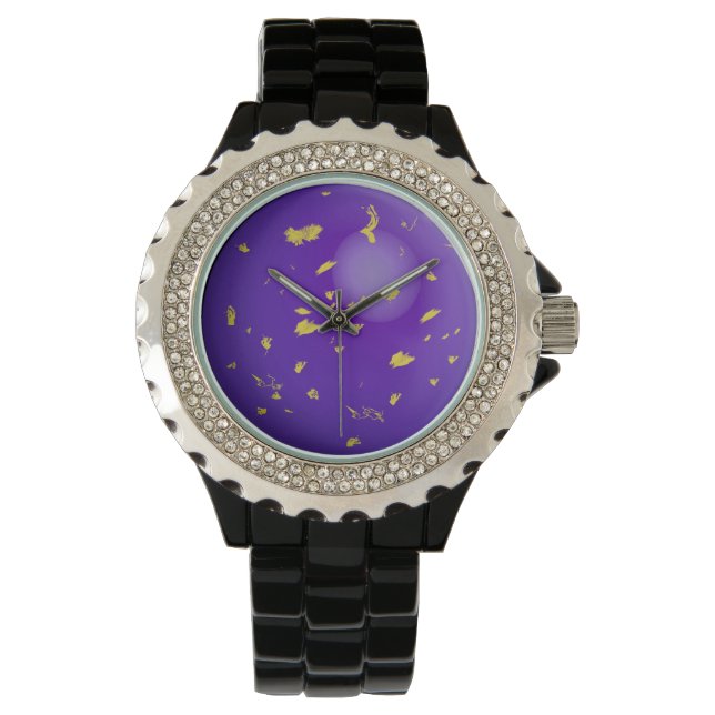 Large, faux lapis lazuli gem watch (Front)