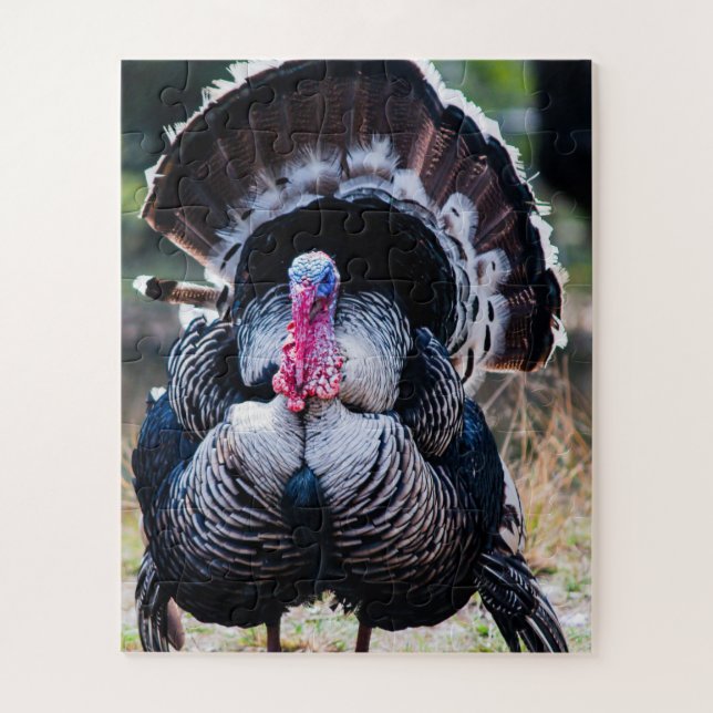 Large Festive Thanksgiving Turkey Jigsaw Puzzle (Vertical)