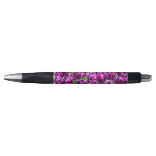 Large field of purple tulips