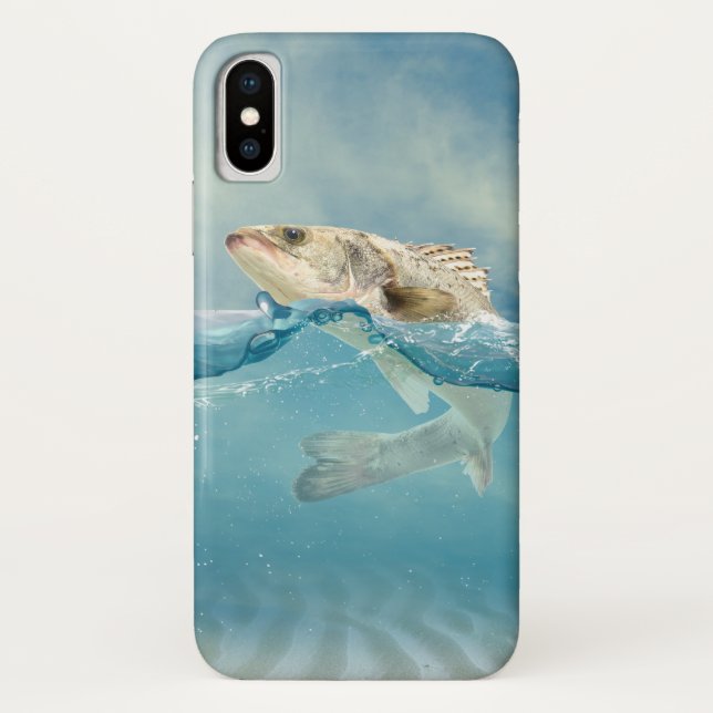 Large fish in water Case-Mate iPhone case (Back)