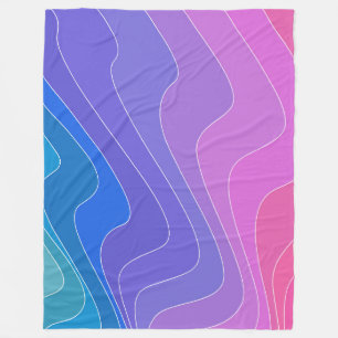 Large Fleece Blanket, modern, abstract, colourful, Blanket