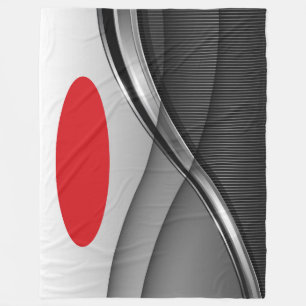 Large Fleece Blanket, modern, abstract, red, black Blanket