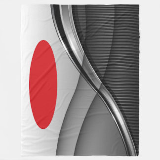 Large Fleece Blanket, modern, abstract, red, black Blanket