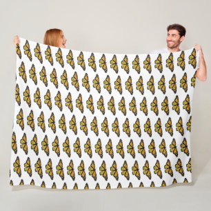 Large Fleece Blanket Monarchs.