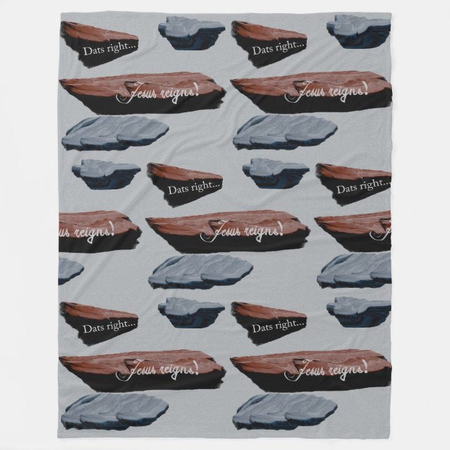 Large Fleece Blanket: Stone's Throw (Front)