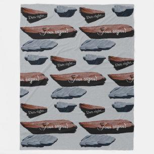 Large Fleece Blanket: Stone's Throw Blanket