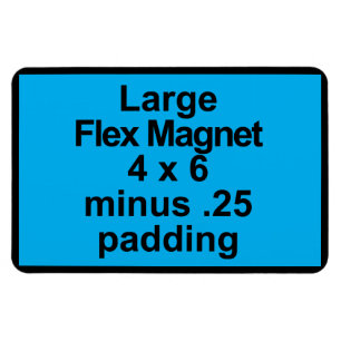 Large Flex Magnet Template Vertical Fit Black BG