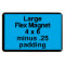 Large Flex Magnet Template Vertical Fit Black BG
