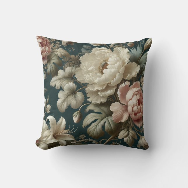 Large Floral Motif Design Pattern 5 Cushion (Front)