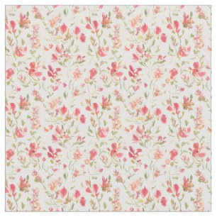 Large Floral Pattern Snapdragon Flowers Fabric