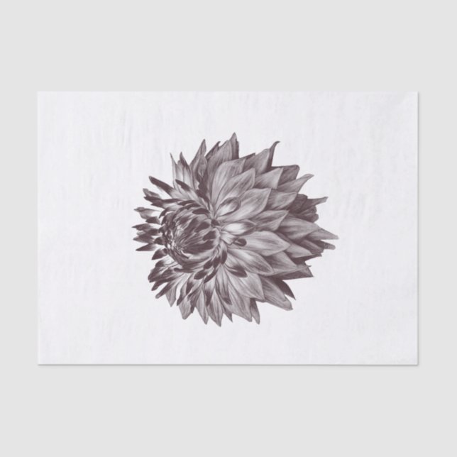 Large Flower Tissue Paper For Decoupage Art Gift (Front)