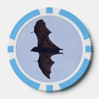 Large Flying Bat Poker Chips