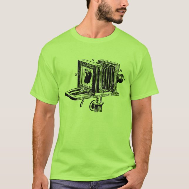 Large Format Bellows Camera T-Shirt (Front)