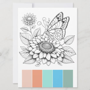 Large Format Colouring Cards Art Therapy