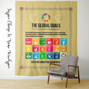 Large-Format Educational Mural & Advocacy Wall Art Tapestry