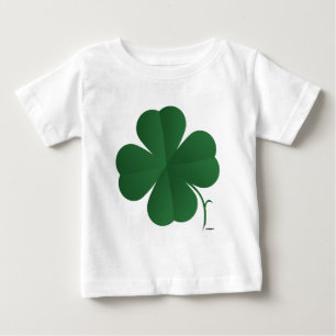 Large Four Leaf Clover Baby T-Shirt