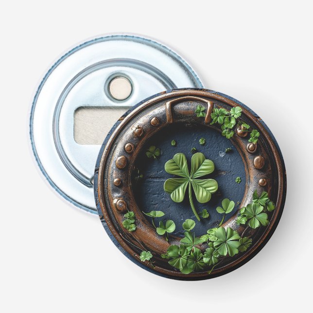 Large four-leaf clover bottle opener (Front)