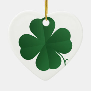 Large Four Leaf Clover Ceramic Tree Decoration