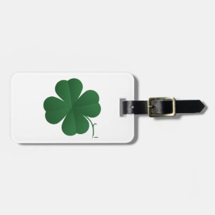Large Four Leaf Clover Luggage Tag